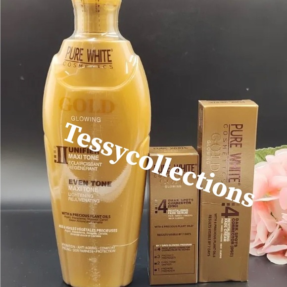 Skincare Pure White Gold Body Lotion 40ml Oil Tube Cream 3 In 1